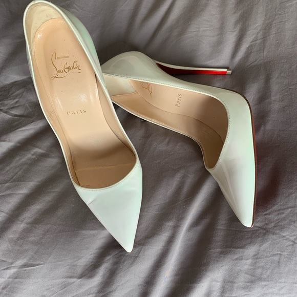 Christian Louboutin Shoes White Patent Louboutins Poshmark